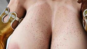 Wow, that rich old woman in the 3D anime hentai cartoon game looks amazing.