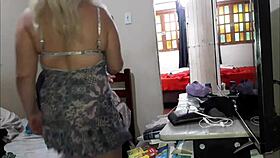 unfaithful latina wife fucks lover behind cuckold's back 😏