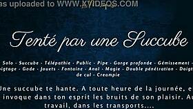 tempted by a succubus in public with french dirty talk