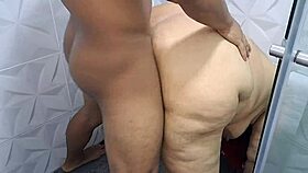 hot milf surprises stepson in the kitchen with a meal