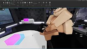 Slut getting fucked by a femboy on roblox