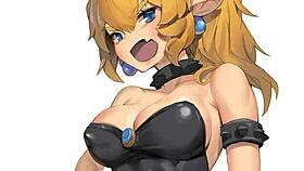 bowsette joi cei español with cum jerk off instructions.