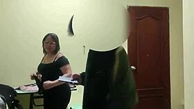 rough fucking the taboo maid with dirty talk.