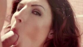 tasting the cumshot redhead