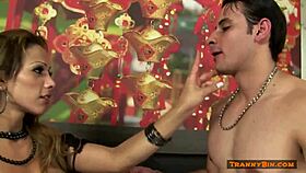 Worship that gorgeous tranny's body right now?