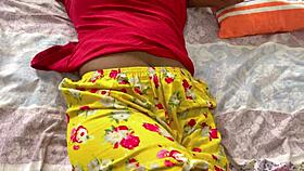 A horny Indian babe rides on a big black cock, wet and rough with her friend