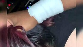 Does the emo girl really beg for face fucking by black cock?