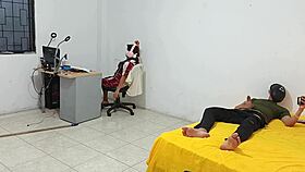 Step Sister Watches Me Masturbate Intensely