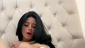 horny british exchange student fucks herself on webcam.