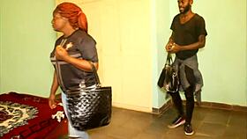 Witness an incredible dance of passion with a couple in black Africa