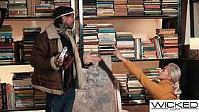 super hot blonde model strips and fucks for photos