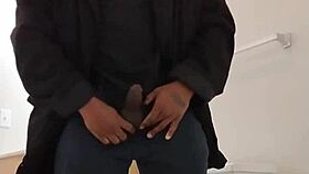 After Work, Solo Fantasy Masturbation About Girlfriend Wife in Garage