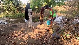 we rushed from river to mountain top for quick homemade doggystyle threesome fuck