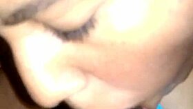 J Marie's First Time Sucking Cock, Sloppy Blowjob On Young Dick