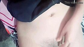 My lesbian stepdaughter touches her tits and ass, recording for xvideos