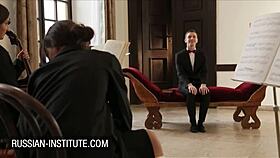 Amirah Adara and Sophie Lynx turn extra music class into anal blowjob and assfucking session.