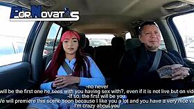 Pornovatas young redhead mexican girl fucks in casting.