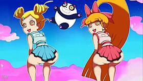 Teenage Powerpuff Girls Throwing It Back In Panties And Thong
