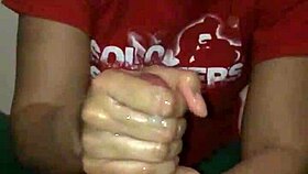 Big Cock Strokes Huge Load Cumshot