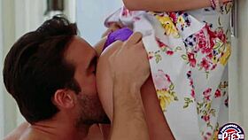 bailey, that hottie lady, rewards the guy with some hard sex