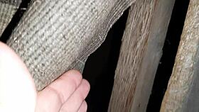 Ever caught a brunette stranger masturbating in jeans for an intense orgasm?