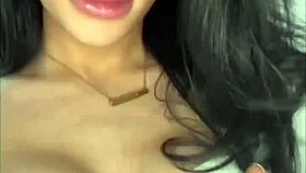 horny british exchange student fucks herself on webcam.