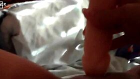 Enjoying New Dildo With Intense Blowjob!