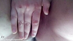 amateur babe masturbates pink pussy while stepdad's next door with friends