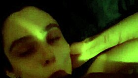 she's sucking that monster cock 😈