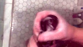 Stepbro says, 'try anal in shower, sis! 😱 huge dick'