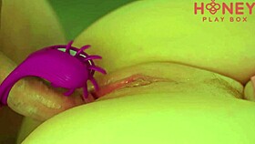 Hey, check out this extreme closeup of a pretty pussy getting fucked with a cock ring