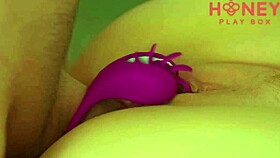 Hey, check out this extreme closeup of a pretty pussy getting fucked with a cock ring