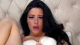 horny british exchange student fucks herself on webcam.