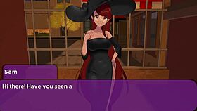 Halloween harem features big tits in missionary with monster cock and cumshot