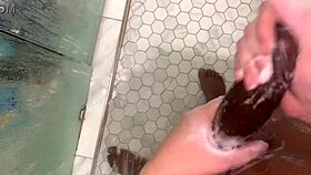 Stepbro says, 'try anal in shower, sis! 😱 huge dick'