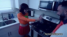 Busty Velma In Cosplay Deepthroats And Rides Fred's Dick