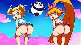 Teenage Powerpuff Girls Throwing It Back In Panties And Thong