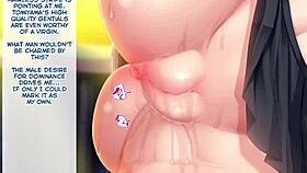 Cute anime hentai student with huge tits and ass enjoys sex in uniform, her boobs bouncing wildly!