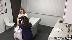 doctor examines horny patient samantha reigns with assistant liv