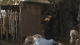 Corina Taylor enjoys blowjob and cowgirl before smiling at cumshot.