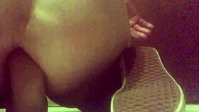 girlfriend enjoys an anal ride with dildo