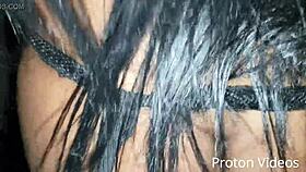 Workout turns into intense bareback menage