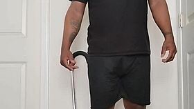 good morning getting undressed to spread buttocks open