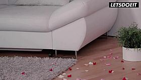 Valentine's Massage Turns Into Cum-Covered Fuck.