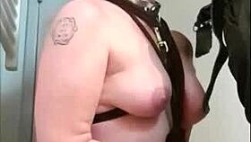 Want to see a slave in bondage pissing and blowing for cum?