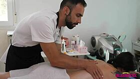 Busty married milf teacher gets huge massage