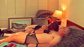 Stripper granny carmen gets fucked in missionary position during homemade hardcore.