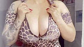 Blonde's big natural tits out for you, ready for intense action