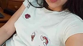 horny latina squirts during masturbation