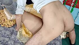 Desi bride in yellow dress moans loudly getting monster cock